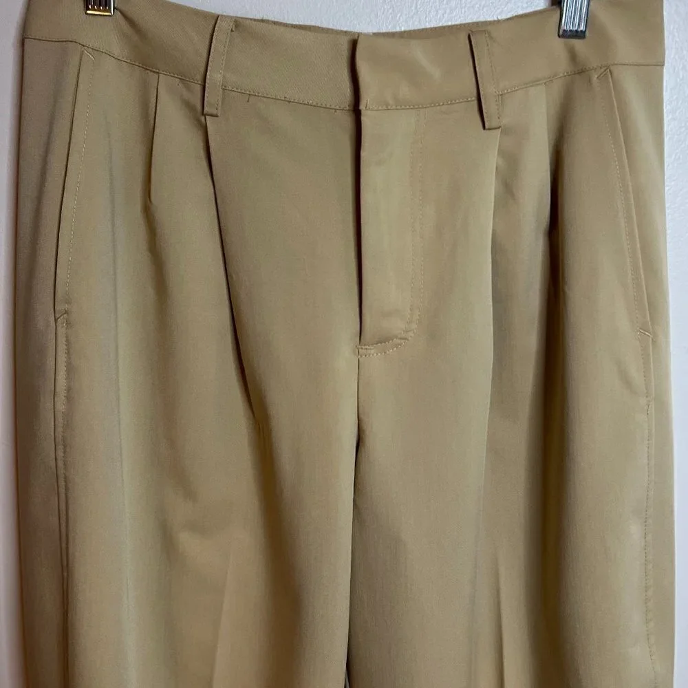 Free People Zoey Tapered Trousers Size 8 in Mustard Seed Color